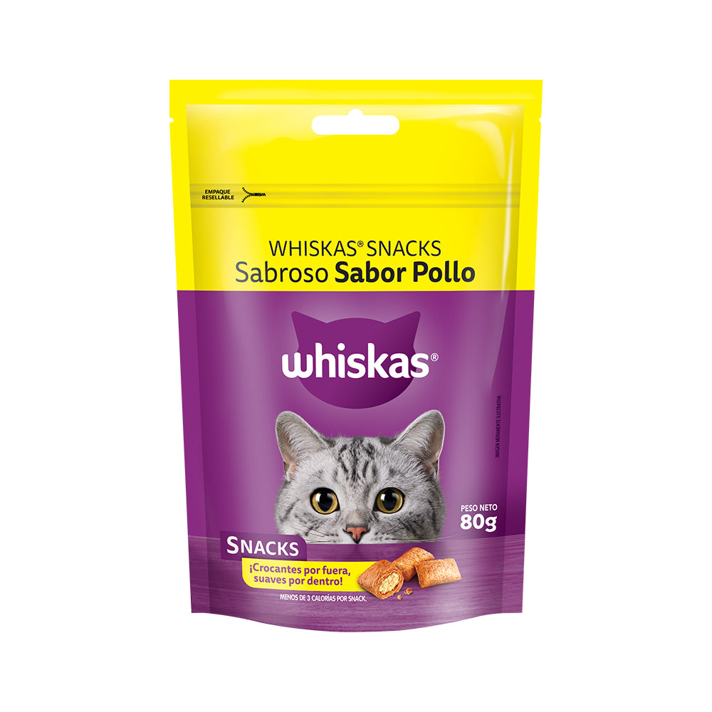 SNACK WHISKAS SABROSO POLLO 80GR
