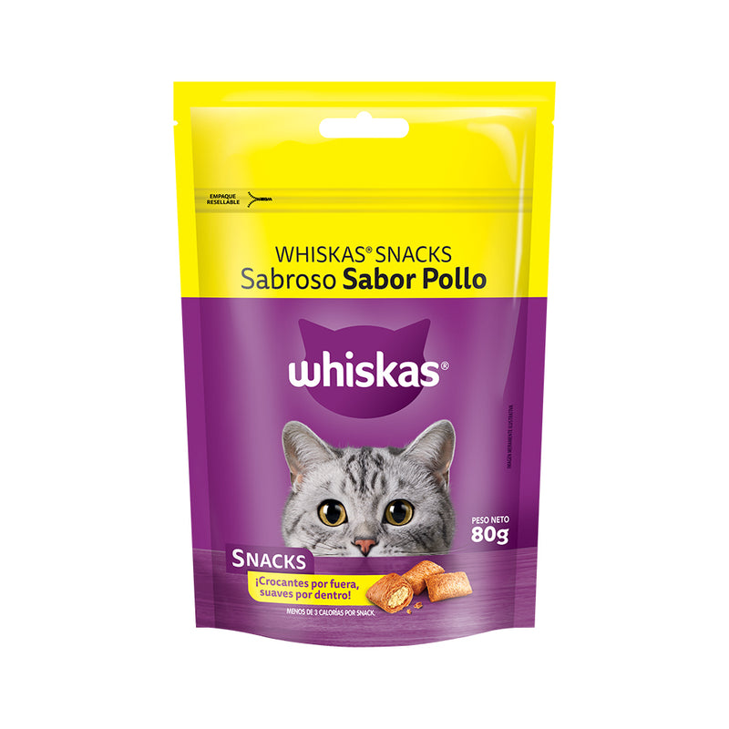 WHISKAS SNACK SABROSO POLLO 80GR