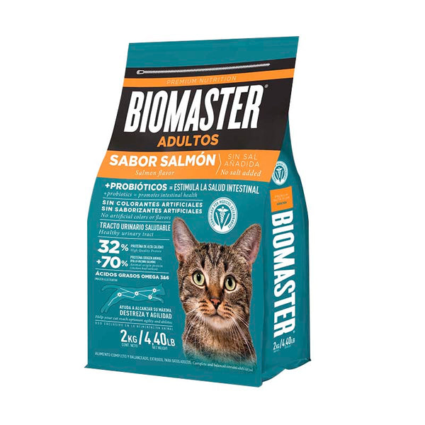BIOMASTER GATO ADULTO SALMON 2KG