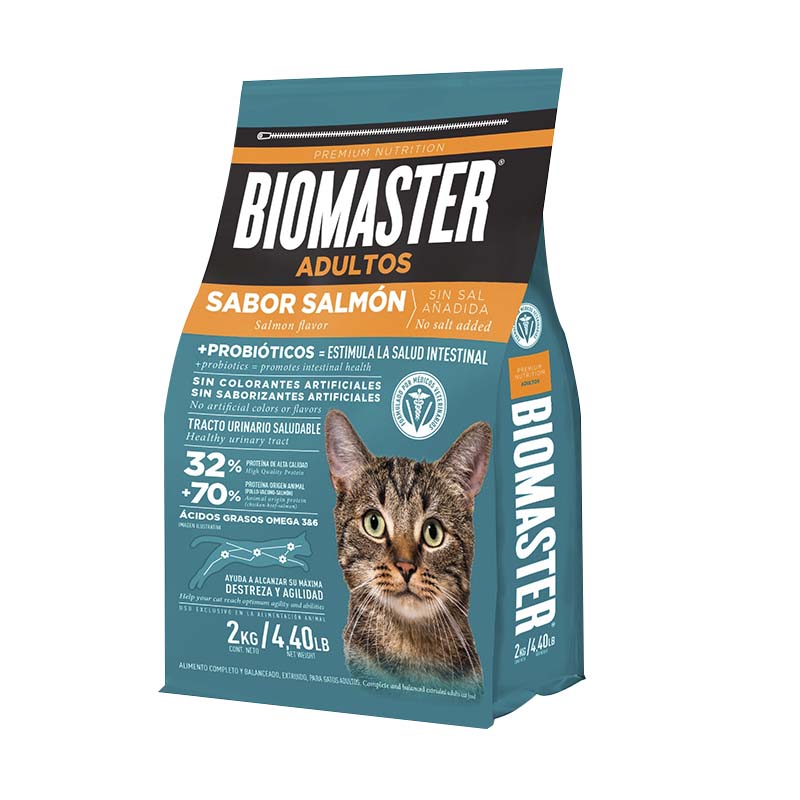 BIOMASTER GATO ADULTO SALMON 2KG