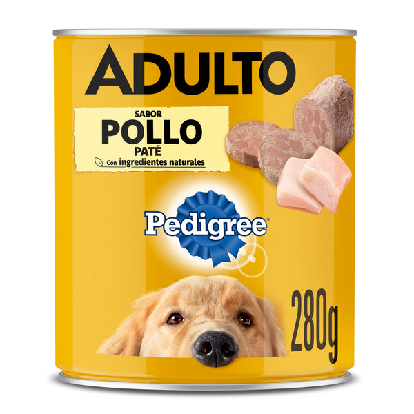 LATA PEDIGREE ADULTO V/P PATE POLLO 280GR