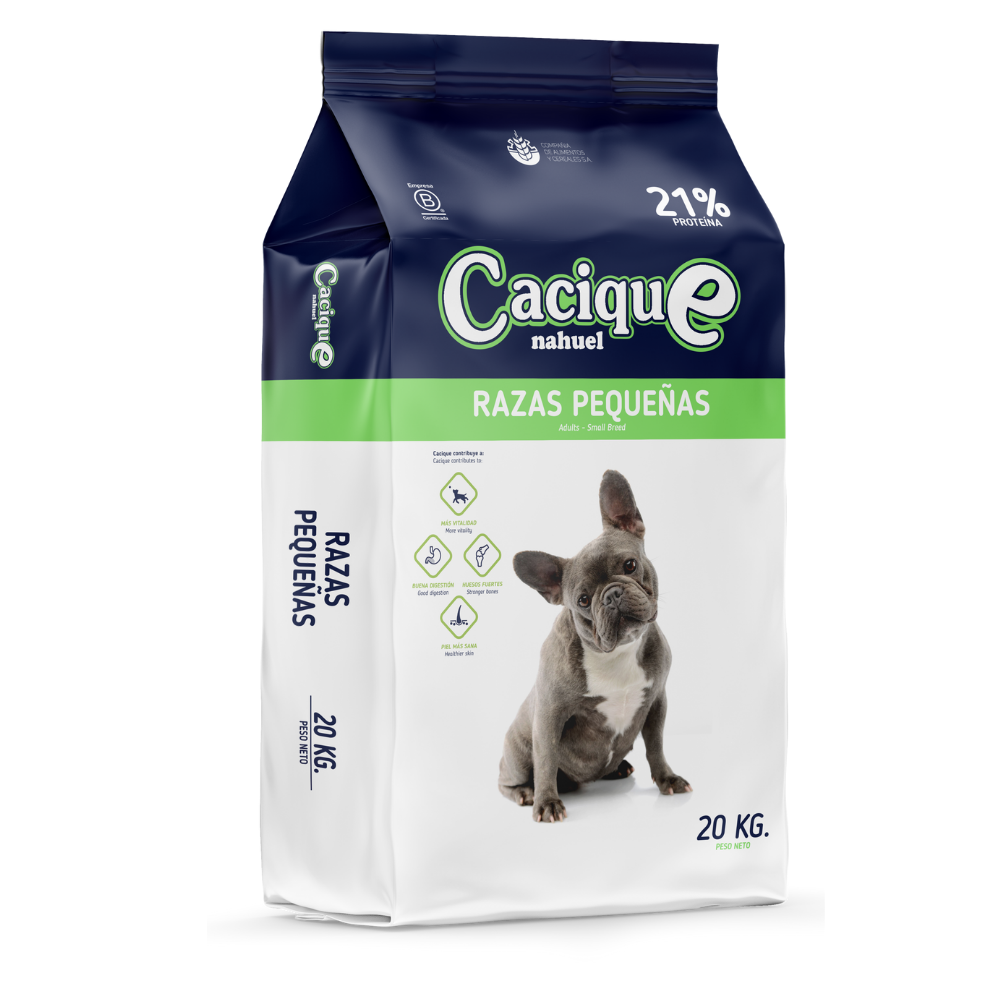 CACIQUE ALIMENTO PARA PERRO ADULTO RAZAS PEQUEÑAS 20KG