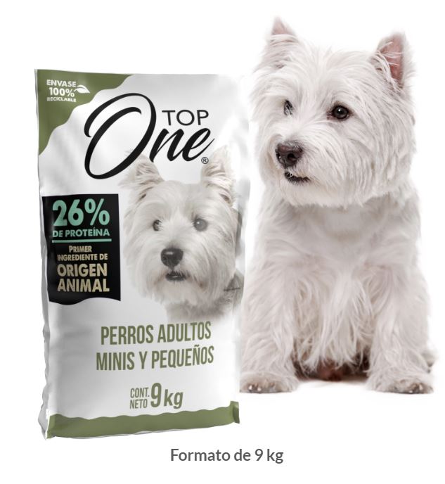 TOP ONE PERRO ADULTO MINI PEQUEÑO 9KG