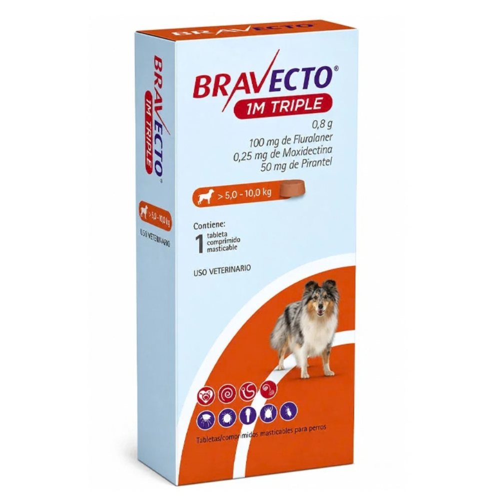 BRAVECTO PERRO 5-10KG 1M TRIPLE
