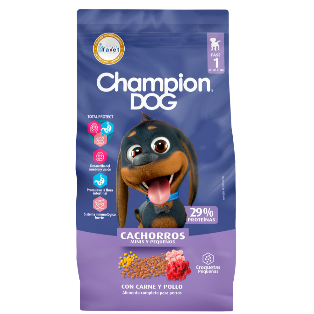 CHAMPION CACHORRO R.PEQUEÑAS 3KG