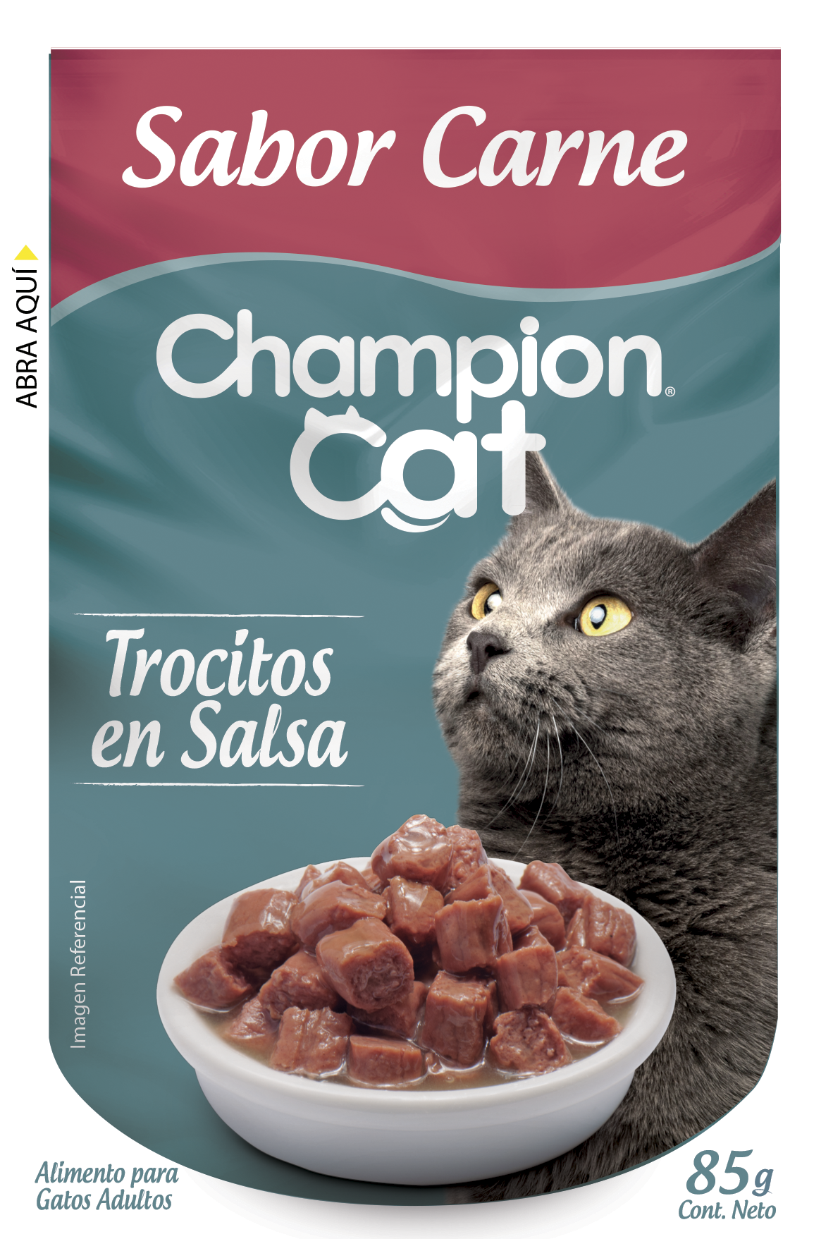 CHAMPION CAT SOBRE CARNE 85GRS