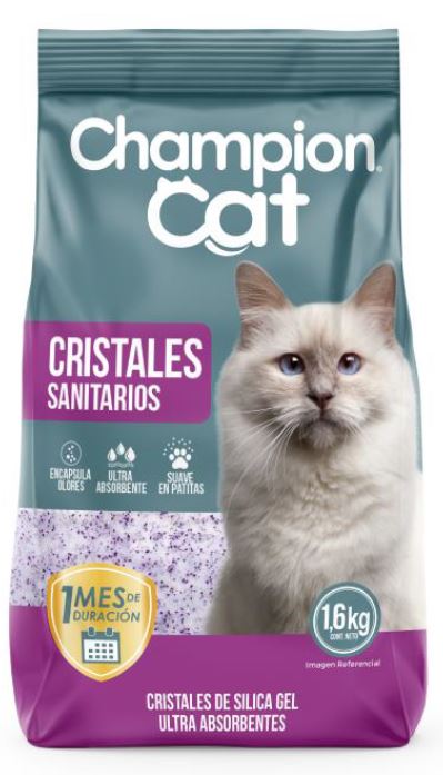 ARENA CHAMPION CAT CRISTALES SANITARIA 1.6KG