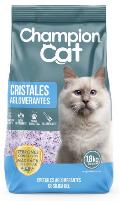 ARENA CHAMPION CAT CRISTALES AGLOMERANTE 1.8KG