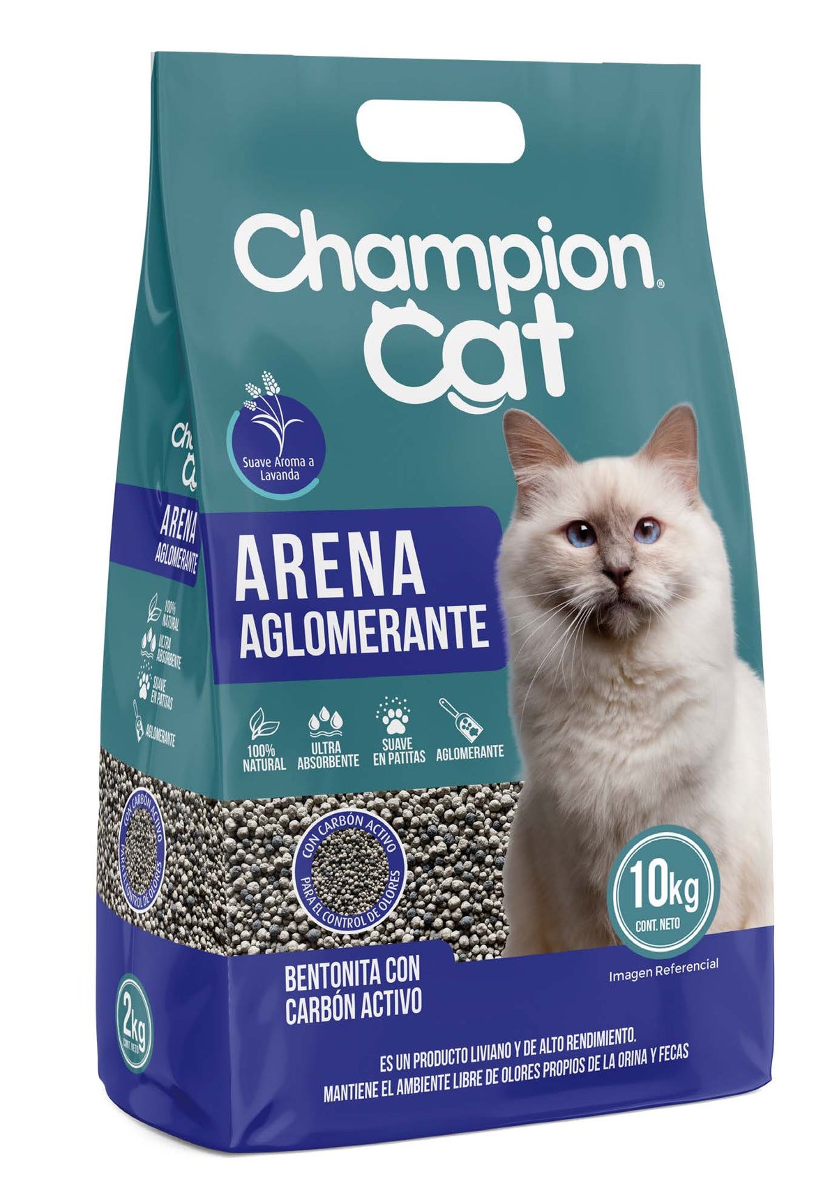 ARENA SANITARIA AGLOMERANTE CHAMPION CAT 2KG