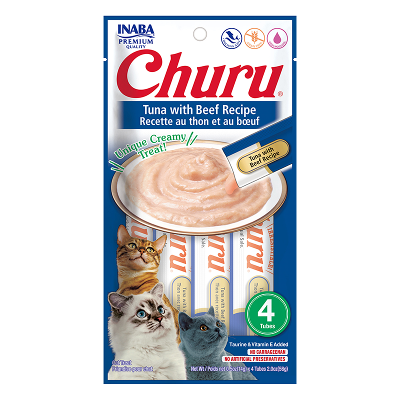 CHURU SOBRE GATO TUNA/BEEF 56GR