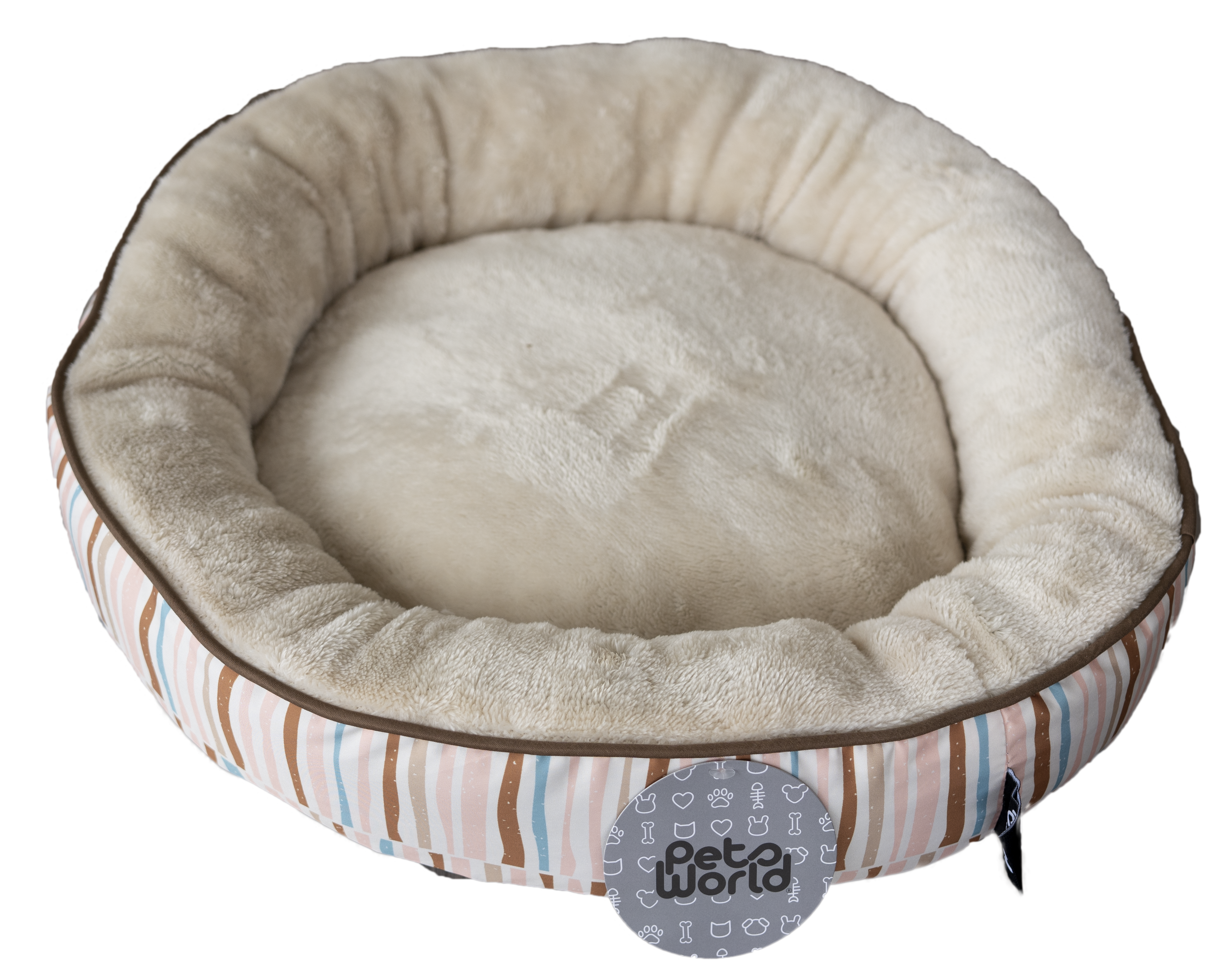 CAMA CIRCULAR LINEAS COLORES 50X15CM