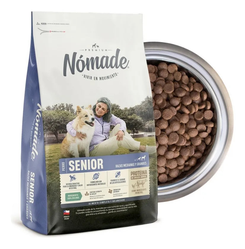 NOMADE SENIOR RAZAS MEDIANAS Y GRANDES 15KG