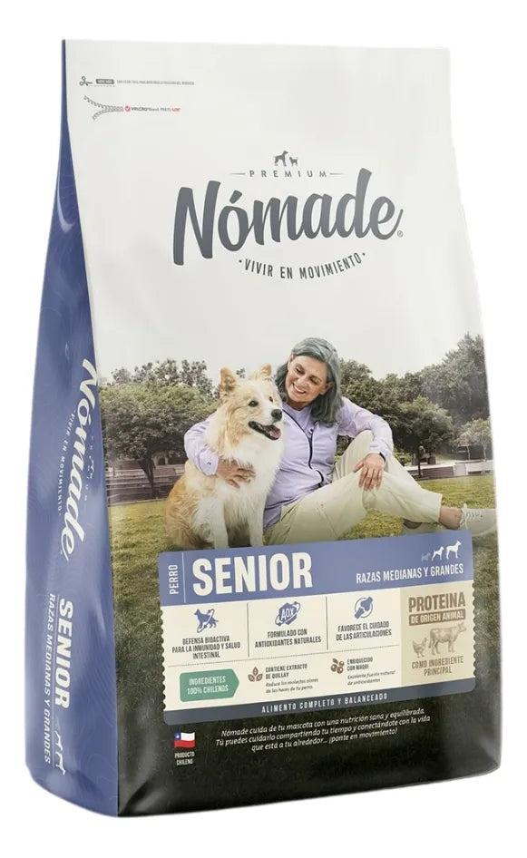 NOMADE SENIOR RAZAS MEDIANAS Y GRANDES 15KG