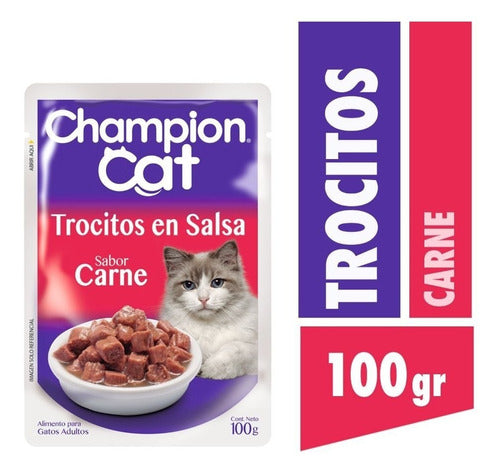 CHAMPION CAT SOBRE CARNE 100GR