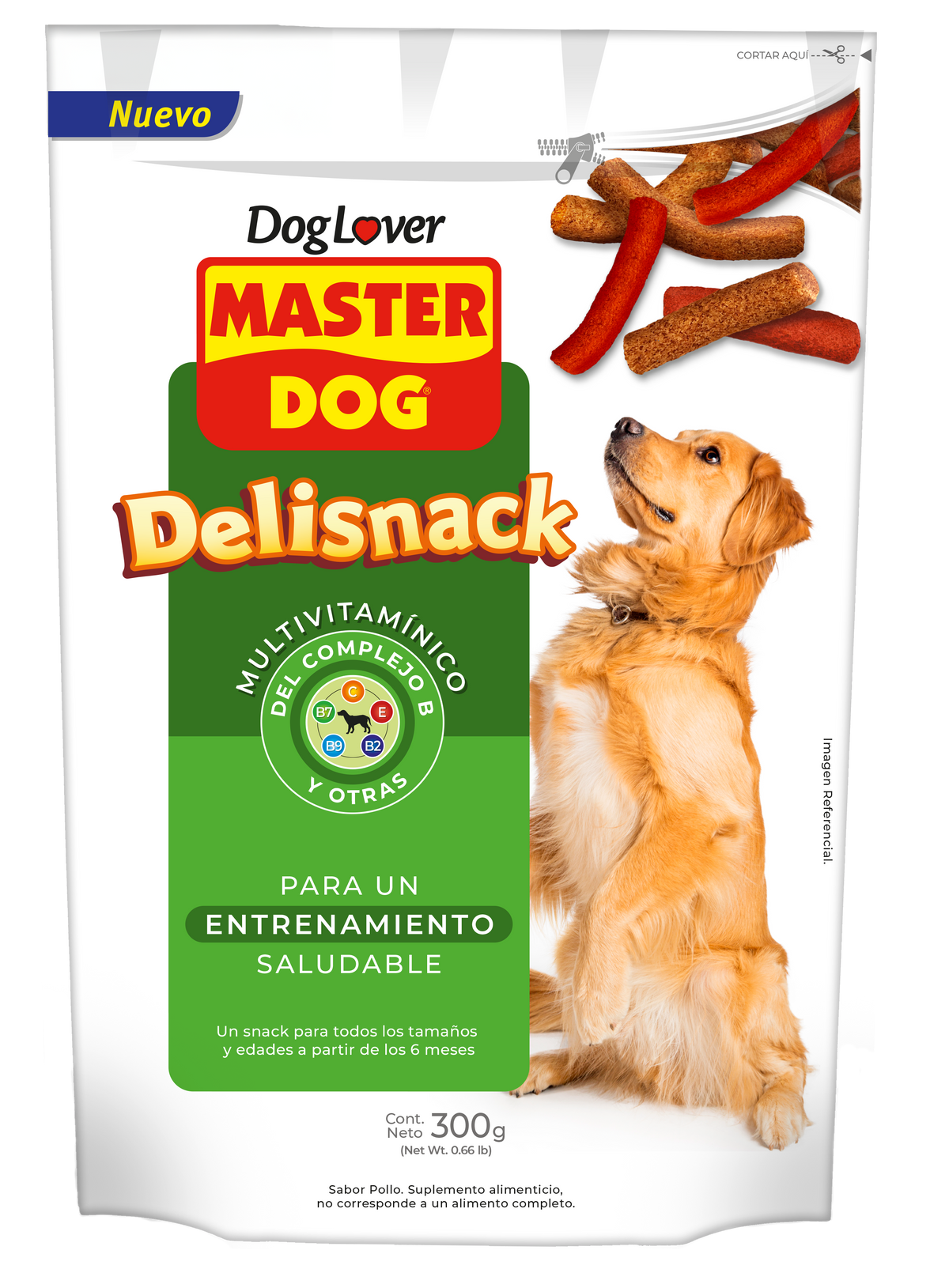 DELISNACK MASTERDOG MULTIVITAMÍNICO 300GR