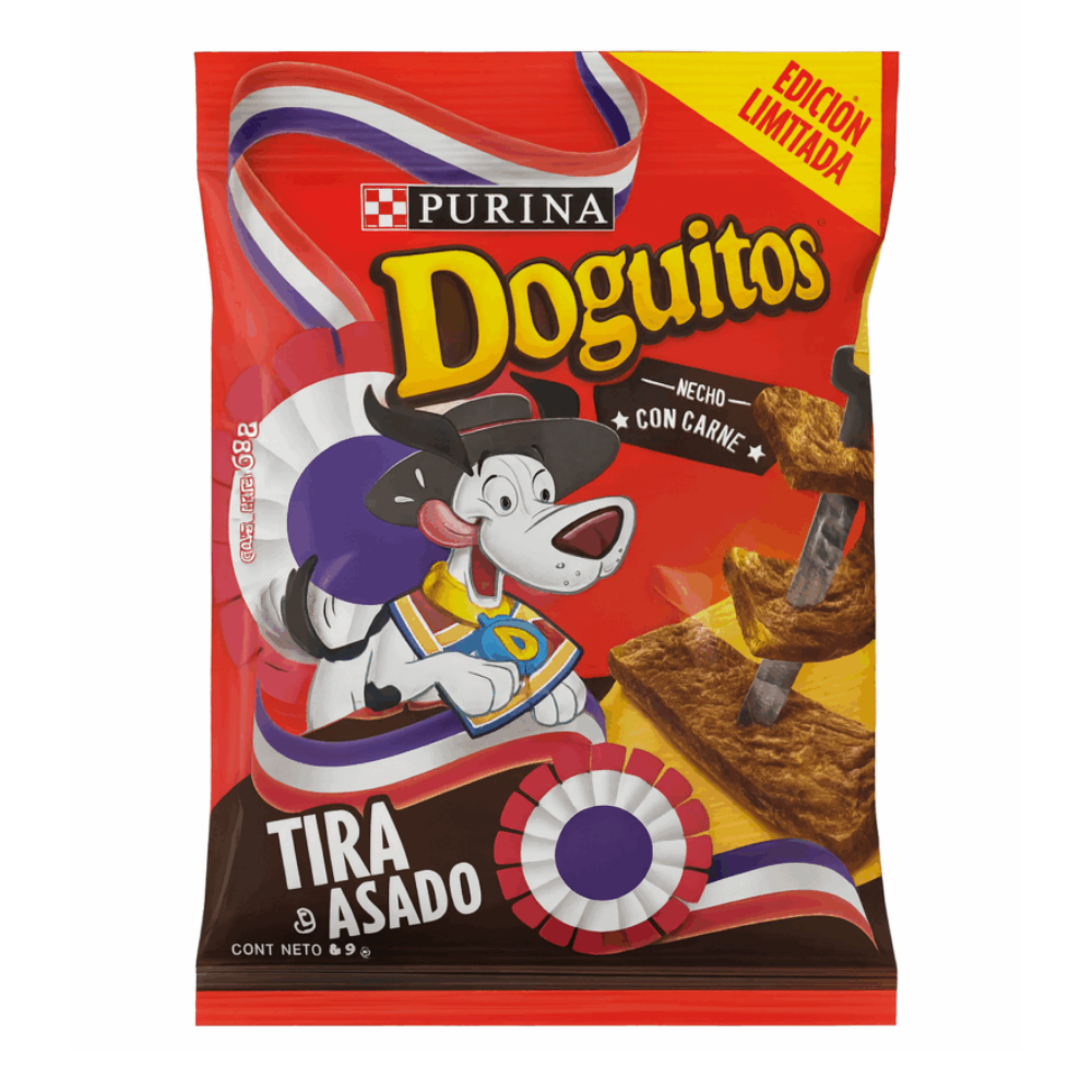 DOGUITOS SNACK PARA PERROS SABOR TIRA DE ASADO 65GR