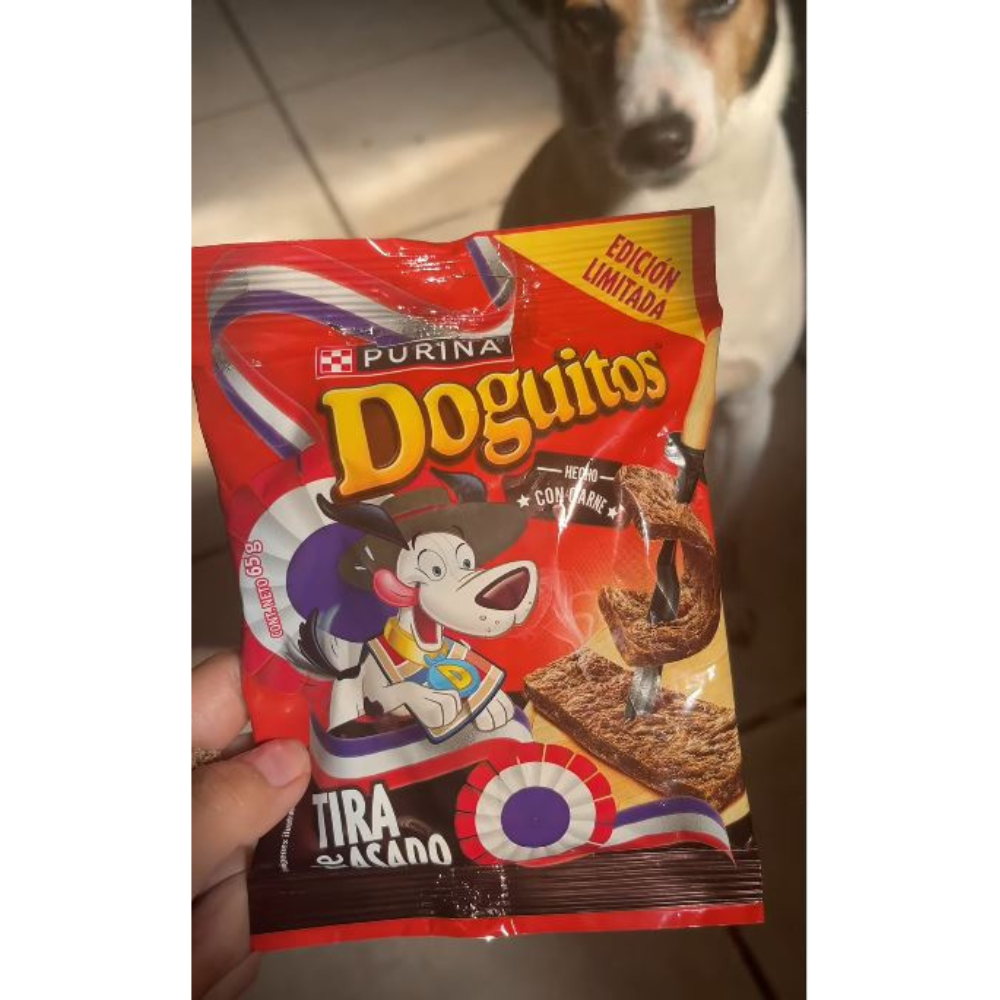 DOGUITOS SNACK PARA PERROS SABOR TIRA DE ASADO 65GR