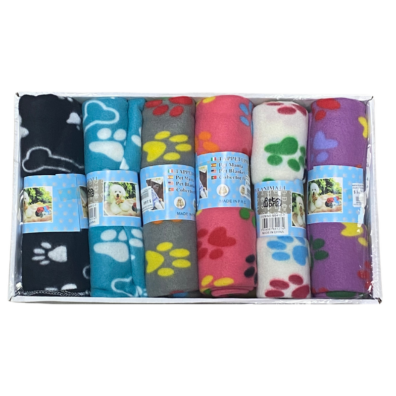 MANTA POLAR PATITAS COLOR 2 100*120CM (M8412-11)