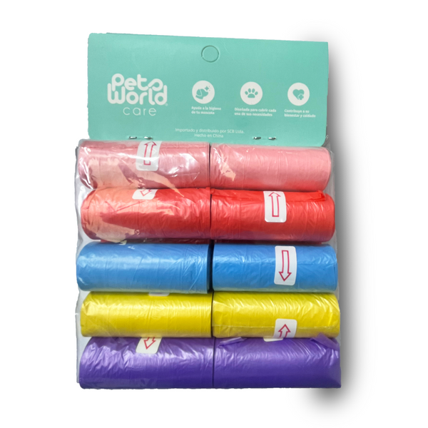 PACK BOLSAS SANITARIAS 20PCS COLORES (M10709)