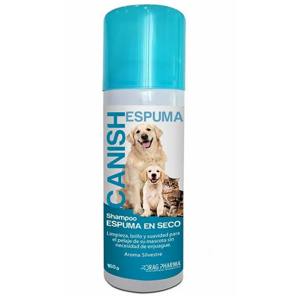 SHAMPOO CANISH ESPUMA SECA 160GR