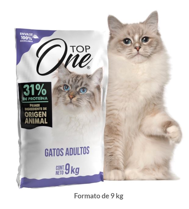 TOP ONE GATO ADULTO POLLO SALMON 9KG