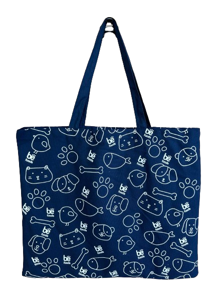 BOLSA DE TELA DE ALGODÓN GRANDE COLOR AZUL M5894