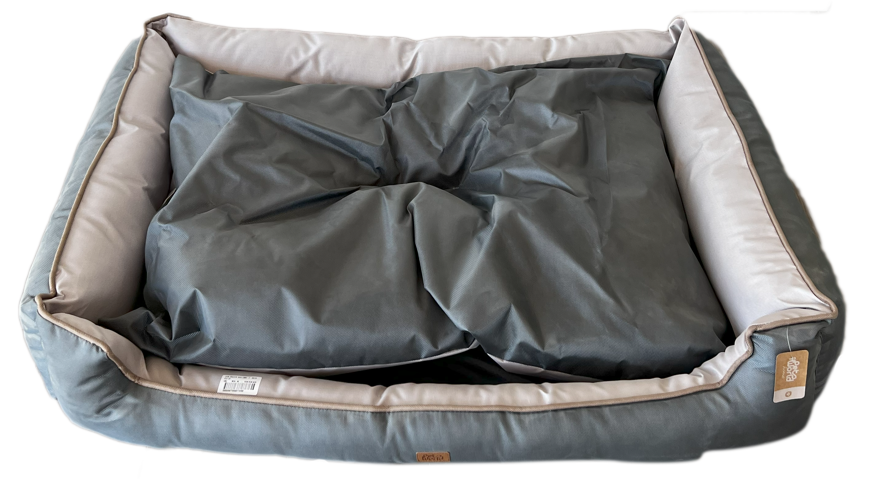 CAMA PERRO RECTANGULAR IMPERMEABLE 99x78x18 cm