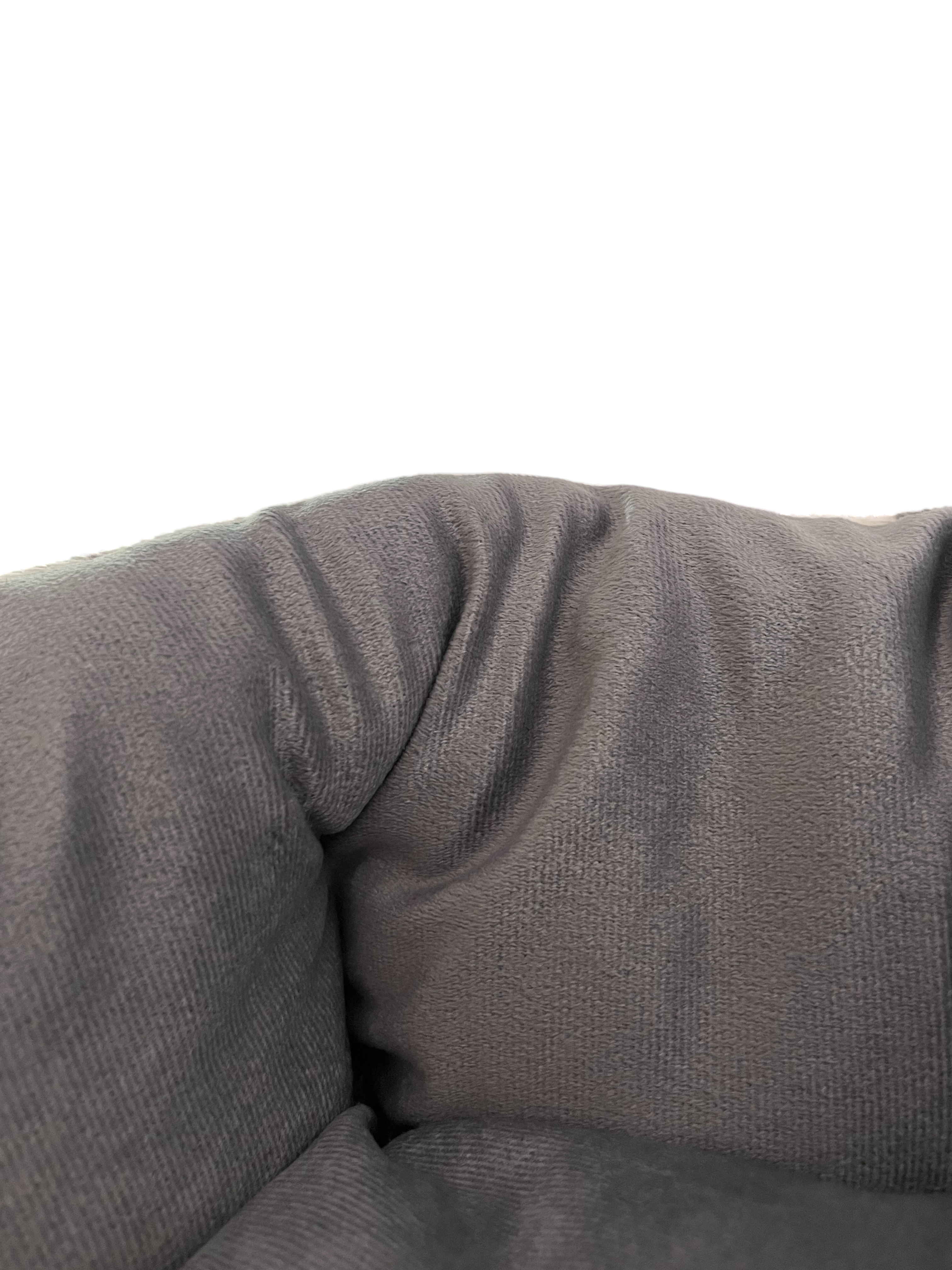 CAMA CIRCULAR DISEÑO LINEAS GRIS