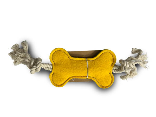JUGUETE PERRO HUESO FIELTRO 30CM (M9156)
