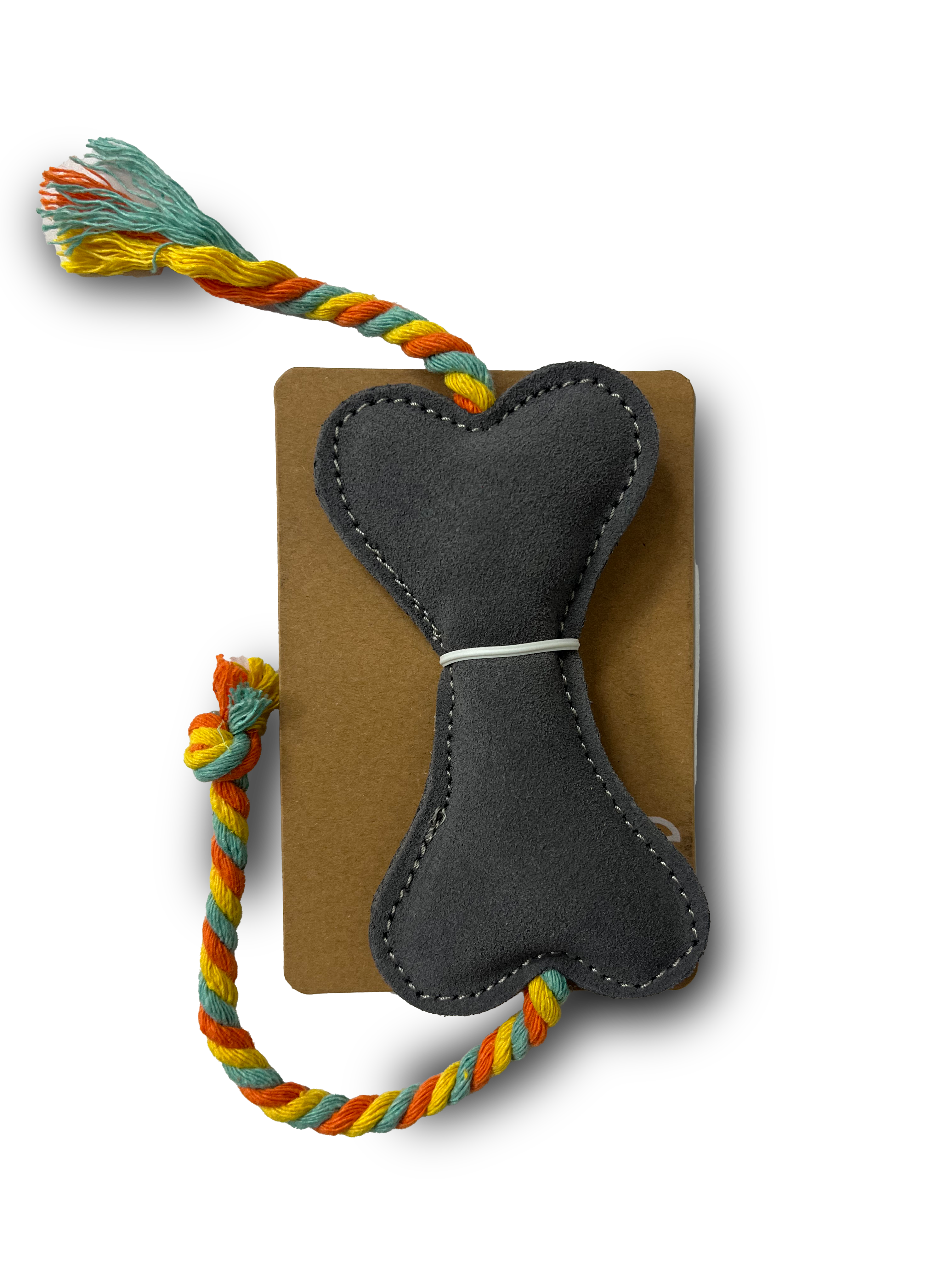 JUGUETE PERRO HUESO GAMUZA COLORES 30CM (M9157)