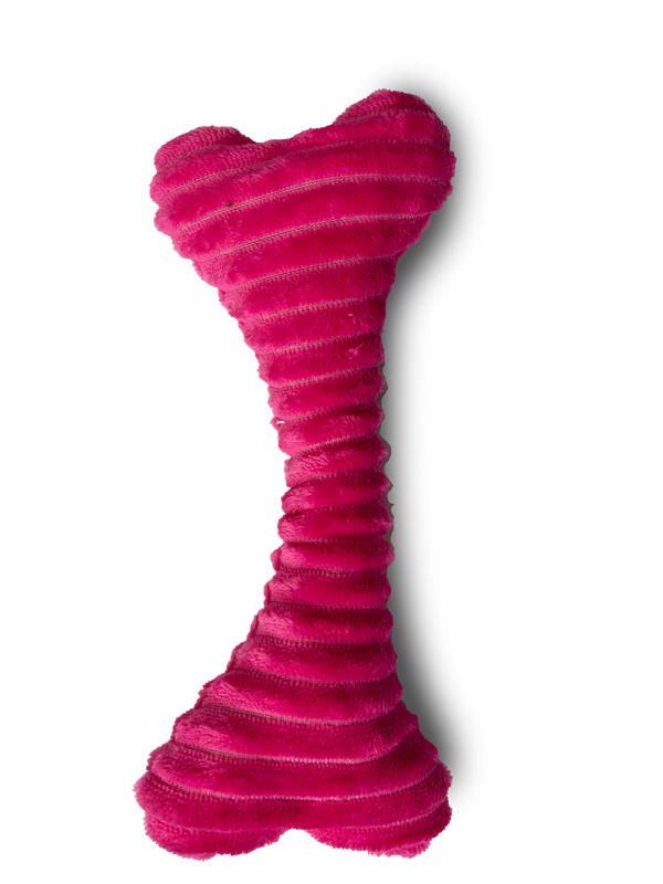 JUGUETE PELUCHE MASCOTA HUESO SUAVE 19X10CM (M8976)