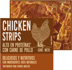 SNACK CHAMPION DOG NUTRALIFE STRIPS CHICKEN 65GR