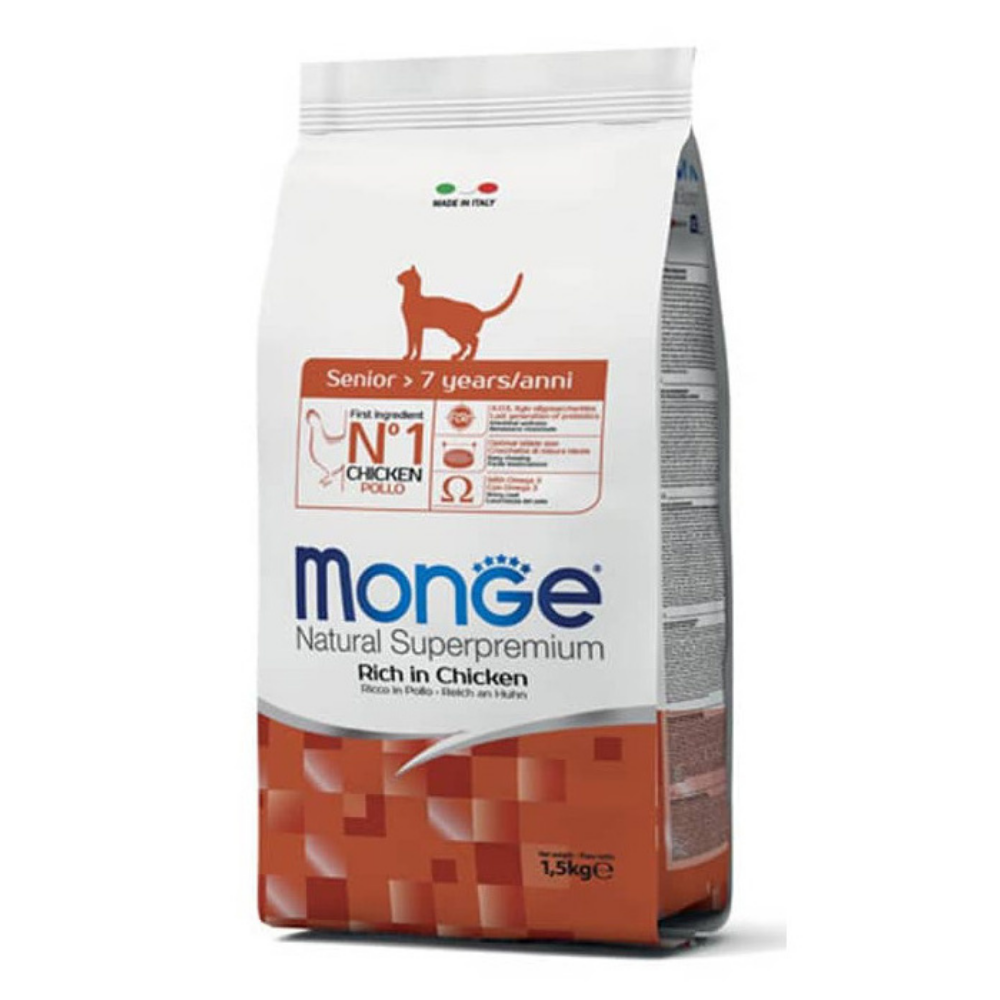 MONGE GATO SENIOR POLLO 1.5KG