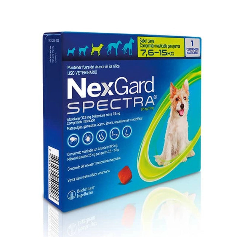 NEXGARD SPECTRA 7.6-15KG X1 COMPRIMIDO