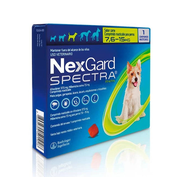NEXGARD SPECTRA 7.6-15KG X1 COMPRIMIDO