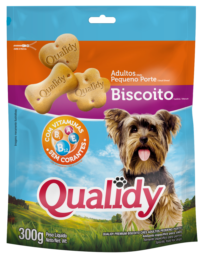 GALLETAS QUALIDY PERRO ADULTO R.PEQUEÑA 300GR