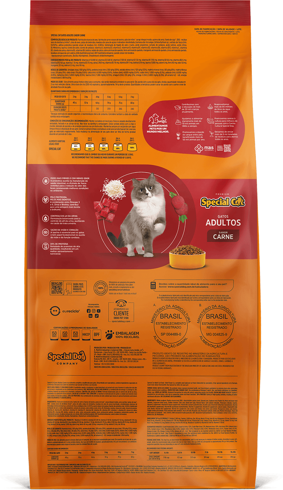 SPECIAL CAT ADULTO CARNE 20KG