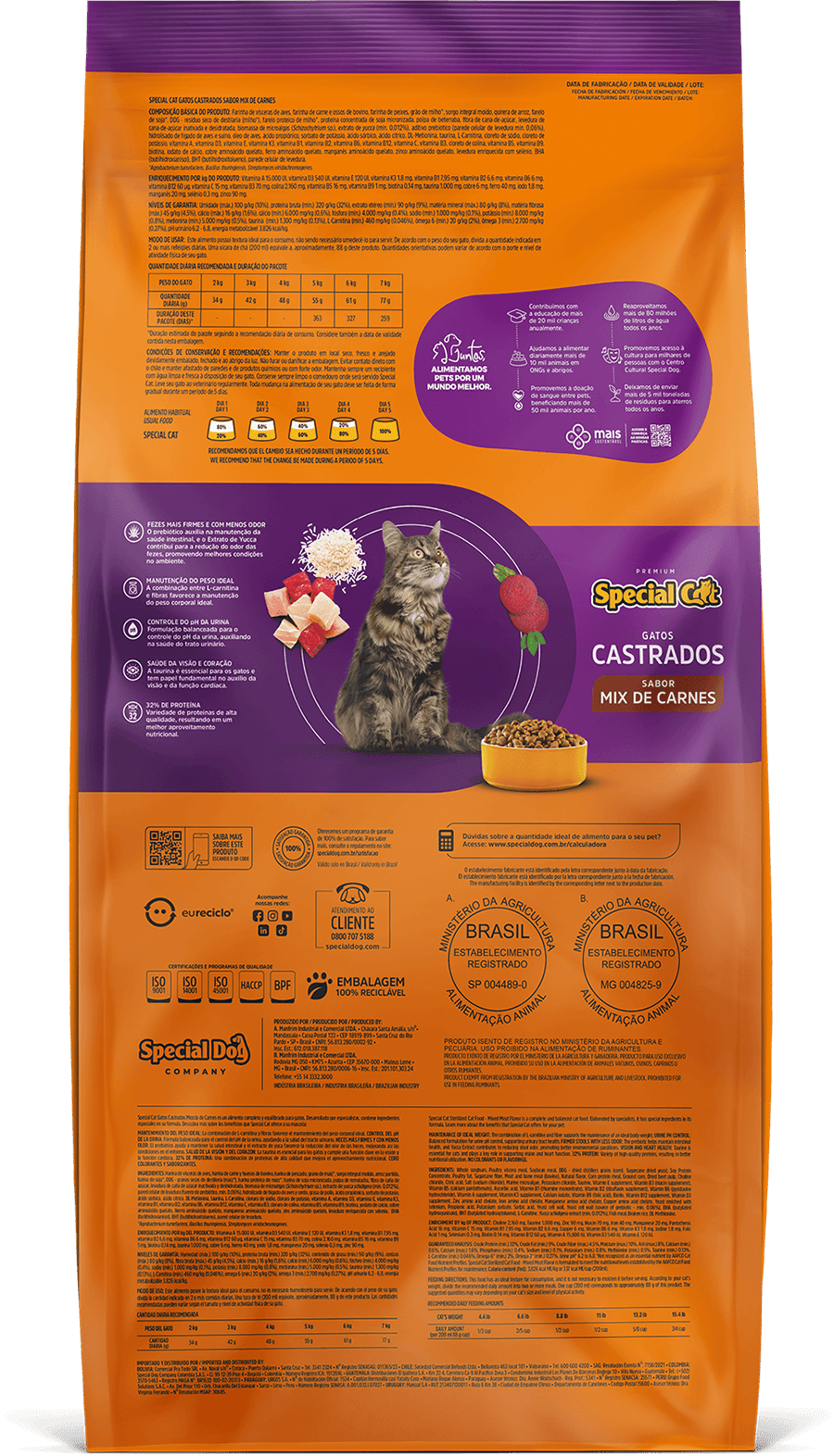 SPECIAL CAT CASTRADO 20KG