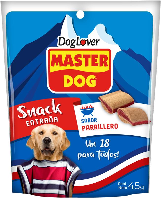 MASTER DOG SNACK PARA PERROS SABOR ENTRAÑA PARRILLERO 45GR