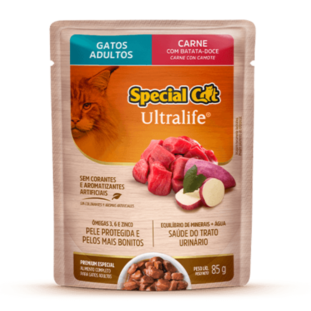 SPECIAL CAT SOBRE ADULTO CARNE 85 GR