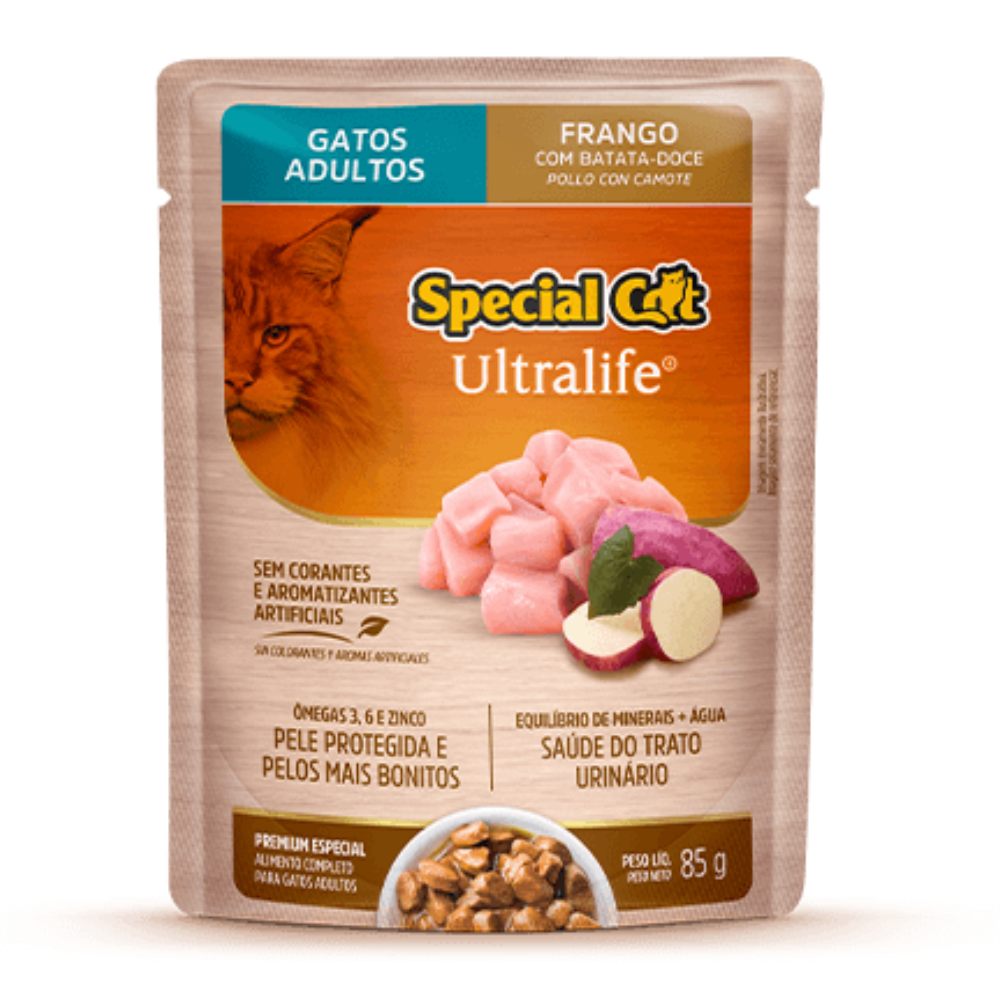 SPECIAL CAT SOBRE ADULTO POLLO 85 GR