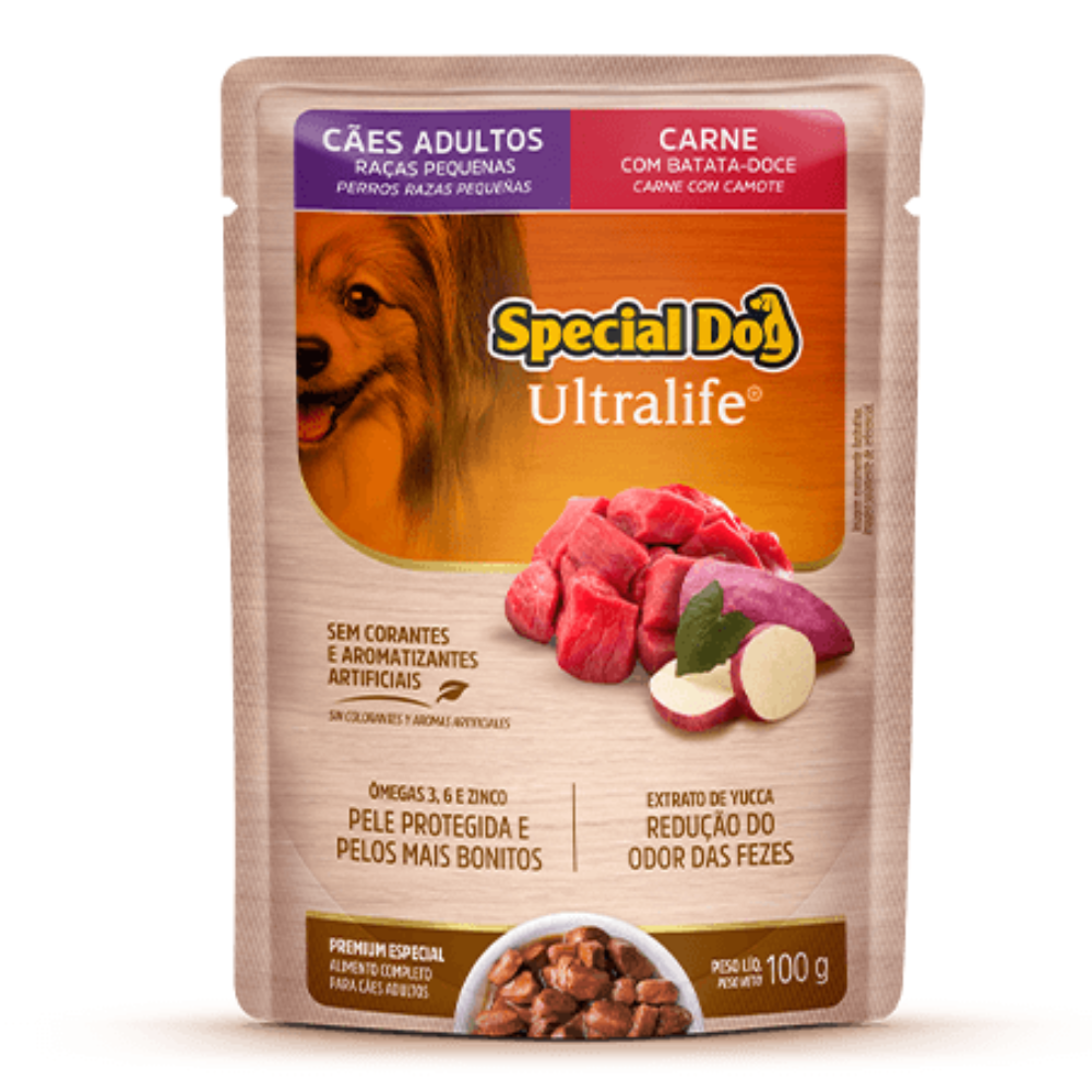 SPECIAL DOG SOBRE ADULTO R. PEQUEÑAS CARNE 100 GR