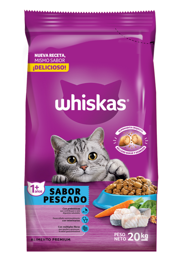 WHISKAS PESCADO 20KG