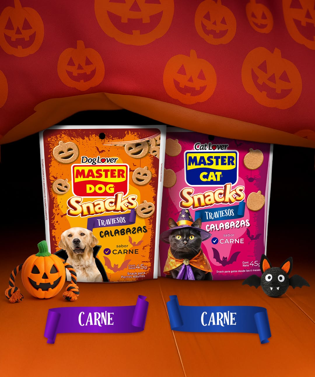 MASTERCAT SNACK HALLOWEEN FANTASMA SABOR PESCADO 45GRS