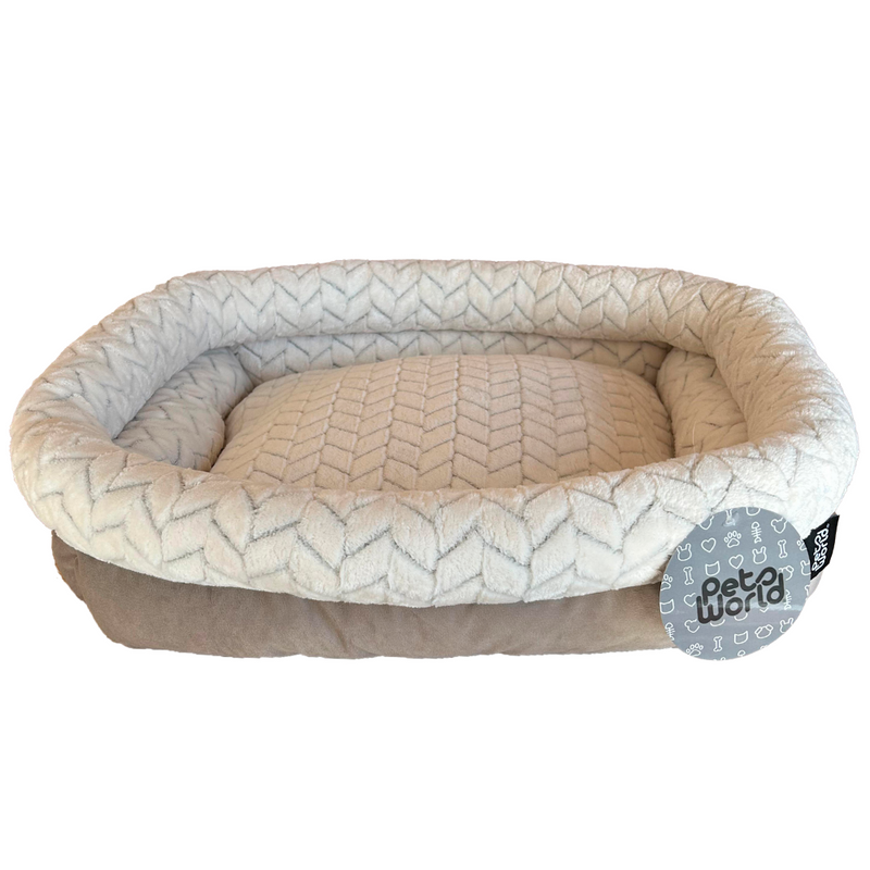 CAMA RECTANGULAR CAFÉ SUAVE 51X46X18CM