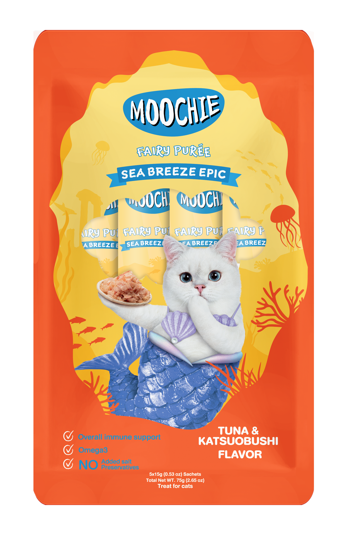 MOOCHIE TUBO GATO ATUN KATSUOBUSHI 75GR