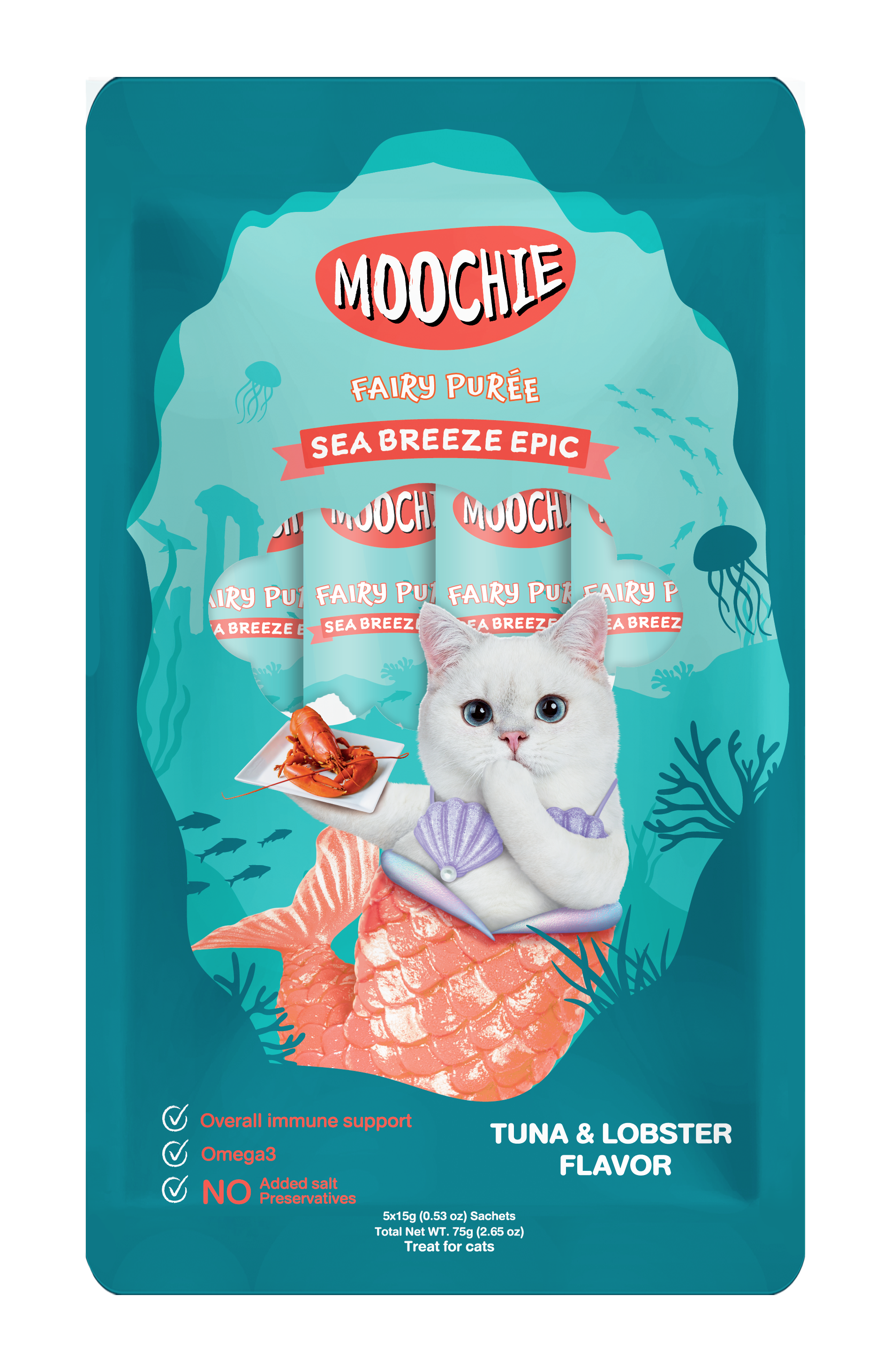 MOOCHIE TUBO GATO LANGOSTA Y ATUN 15GR