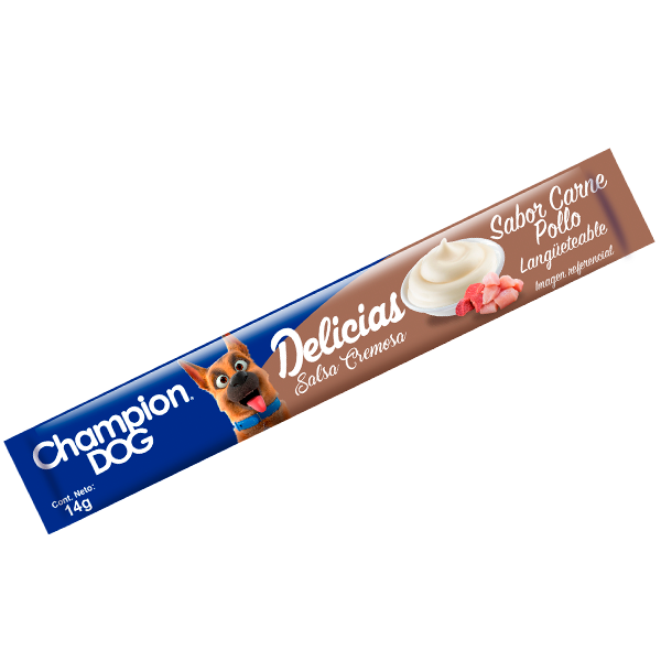 SNACK CHAMPION DOG DELICIAS CARNE POLLO 56GR