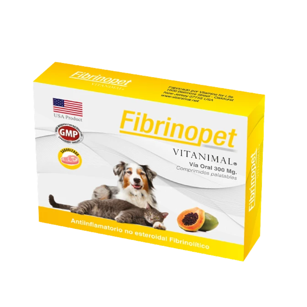 FIBRINOPET PARA PERROS Y GATOS X 30 COMPRIMIDOS