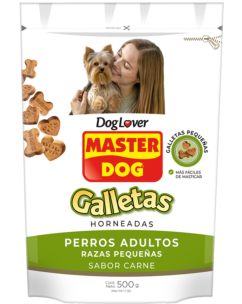 GALLETAS MASTERDOG RAZAS PEQUEÑAS ADULTO 500GR
